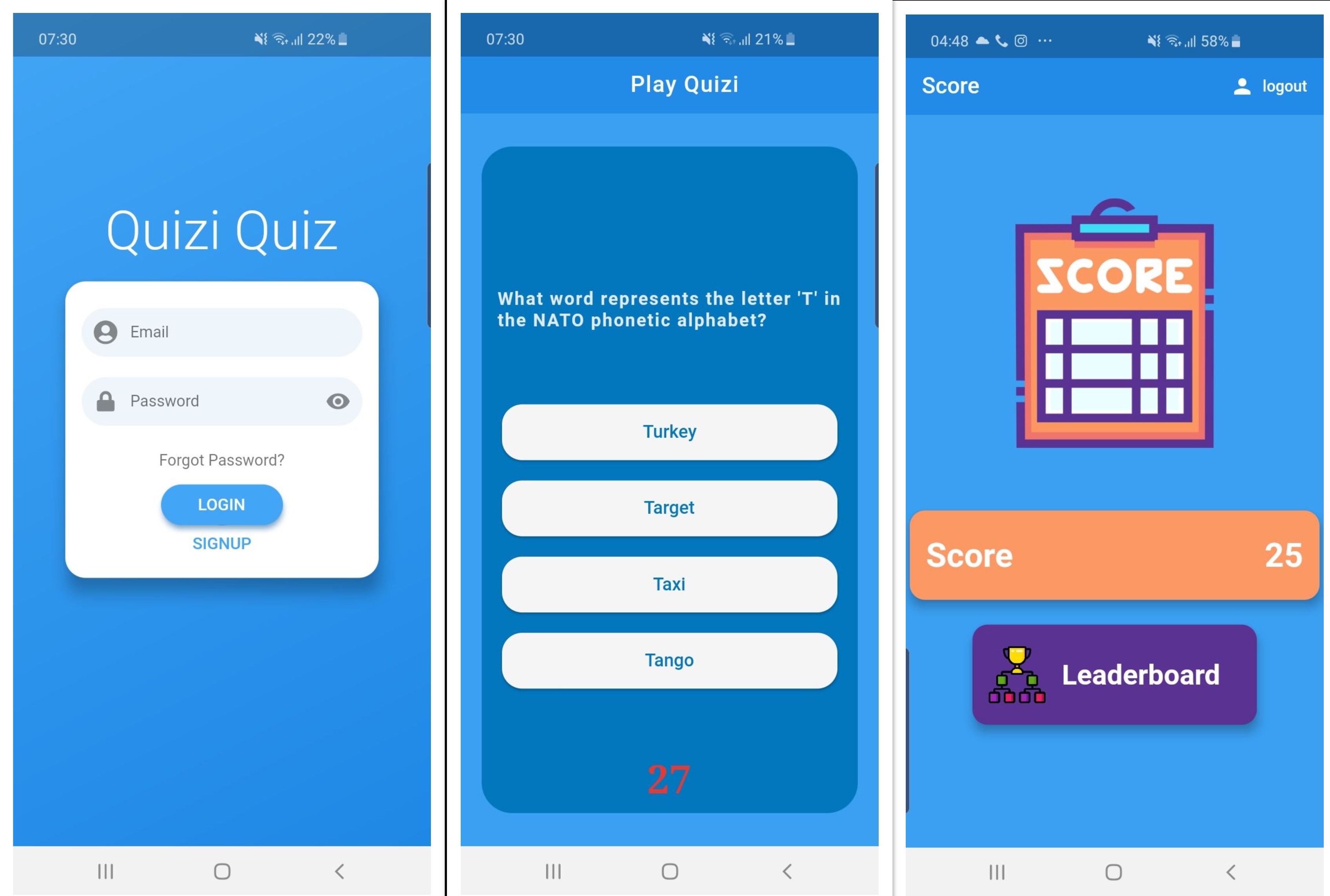 Quiz App | Nusayer